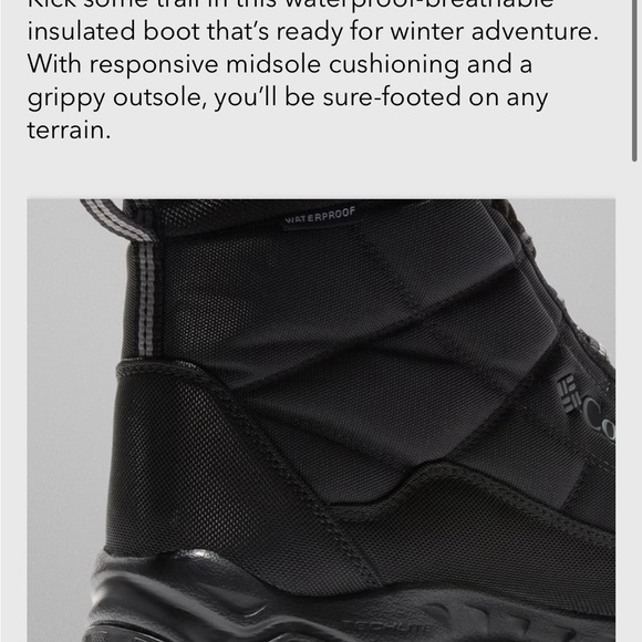 Columbia Black Insulated Winter Boots main image 5